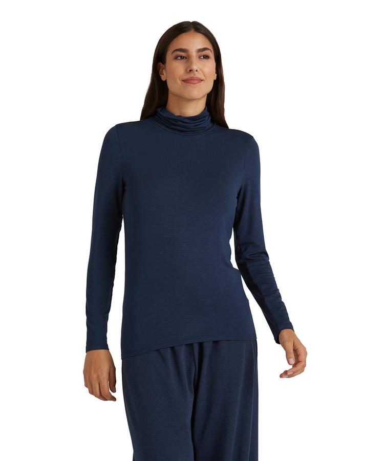 Falke Falke Leisure Turtle Neck Strickpullover Damen - space blue (6116) - 0 | SportScheck
