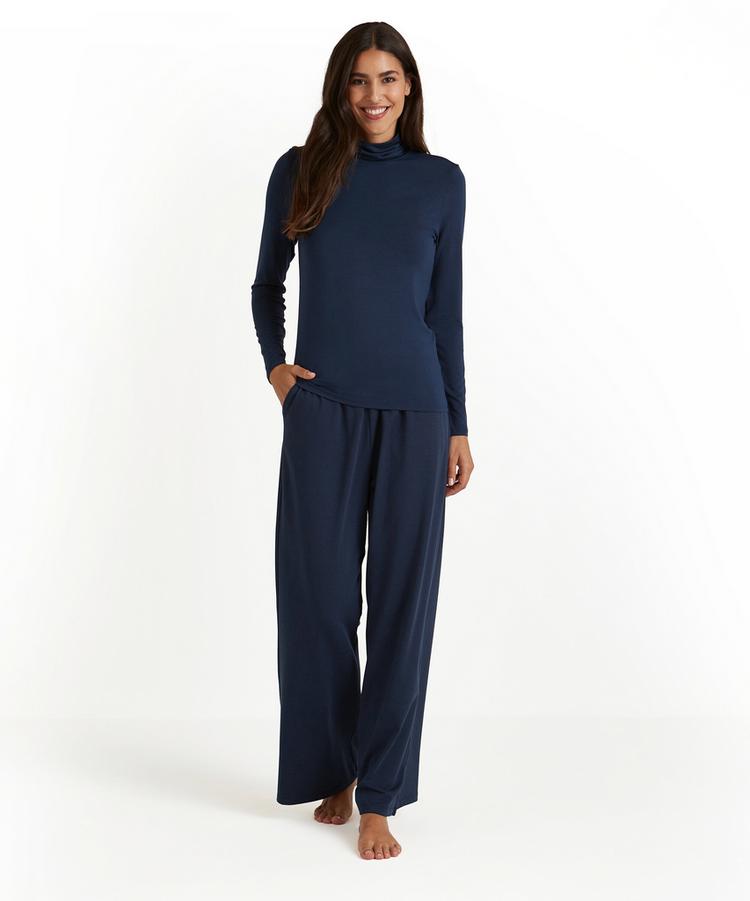 Falke Falke Leisure Turtle Neck Strickpullover Damen - space blue (6116) - 1 | SportScheck