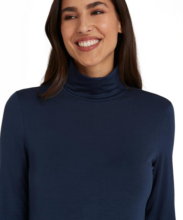 Falke Falke Leisure Turtle Neck Strickpullover Damen - space blue (6116) - 3 | SportScheck