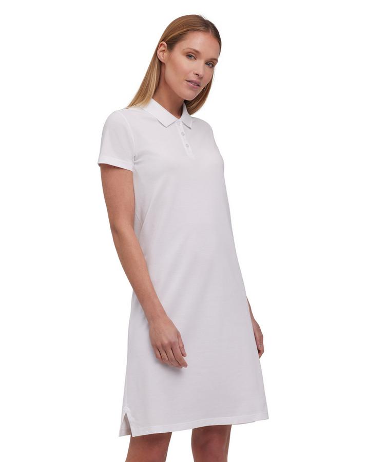 Falke Falke Pima Piqu&eacute; Polo Dress Kleid Damen - white (2000) - 0 | SportScheck