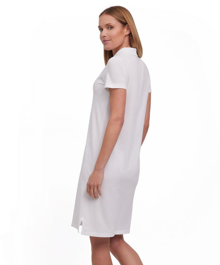 Falke Falke Pima Piqu&eacute; Polo Dress Kleid Damen - white (2000) - 0 | SportScheck