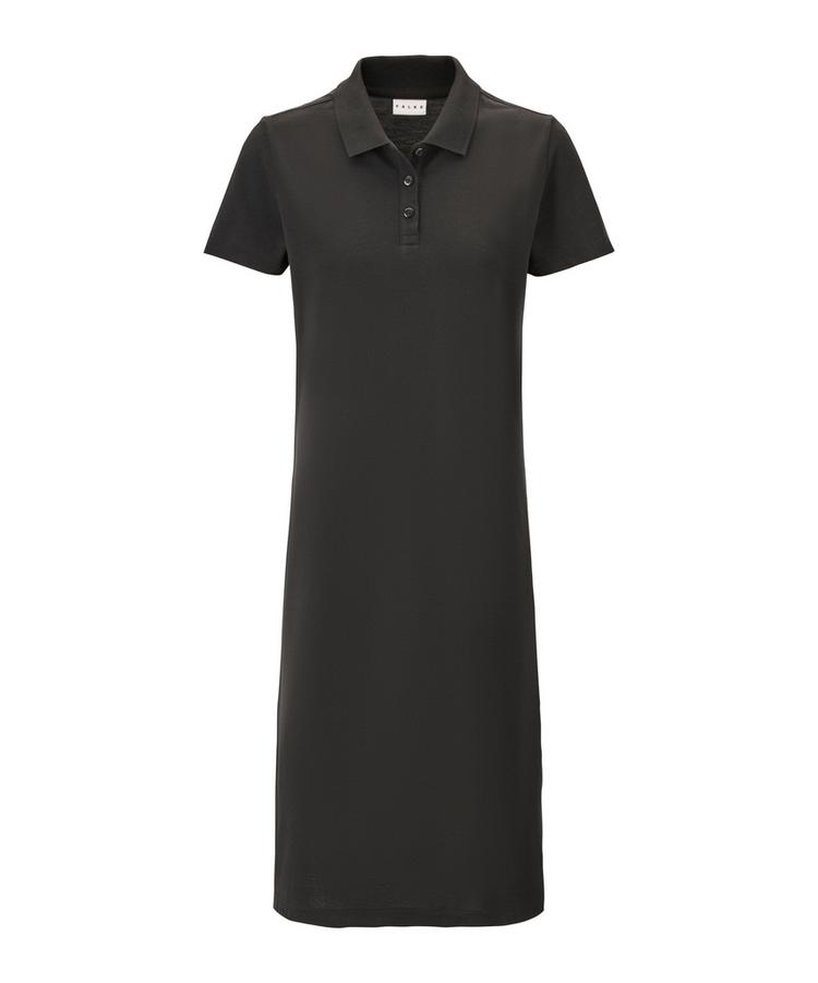 Falke Falke Pima Piqu&eacute; Polo Dress Kleid Damen - black (3000) - 0 | SportScheck