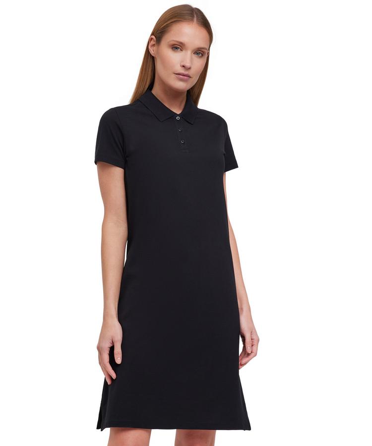 Falke Falke Pima Piqu&eacute; Polo Dress Kleid Damen - black (3000) - 0 | SportScheck