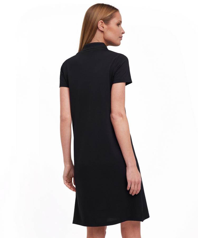 Falke Falke Pima Piqu&eacute; Polo Dress Kleid Damen - black (3000) - 0 | SportScheck