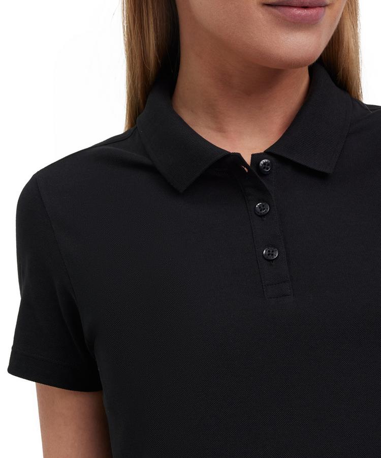 Falke Falke Pima Piqu&eacute; Polo Dress Kleid Damen - black (3000) - 2 | SportScheck