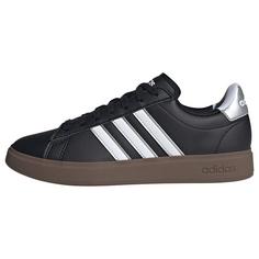 adidas Grand Court 2.0 Schuh Sneaker Damen Core Black / Cloud White / Silver Metallic