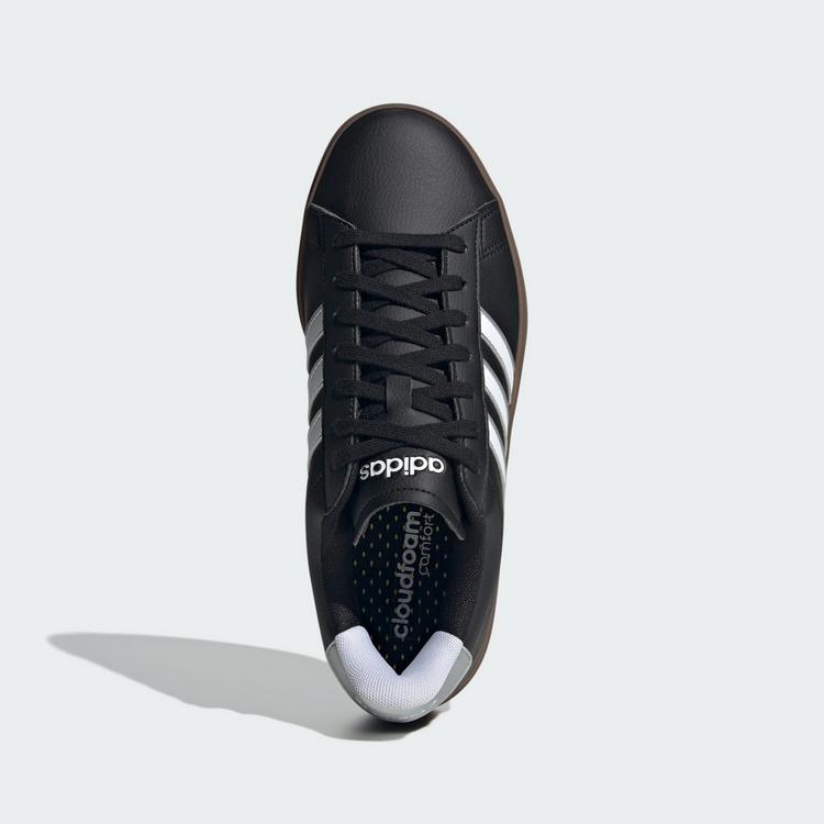 adidas adidas Grand Court 2.0 Schuh Sneaker Damen - Core Black / Cloud White / Silver Metallic - 1 | SportScheck