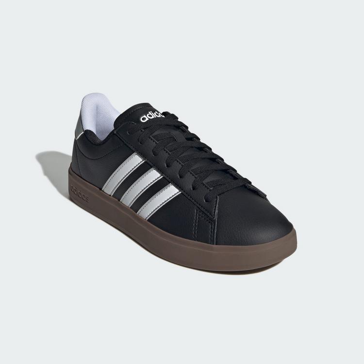 adidas adidas Grand Court 2.0 Schuh Sneaker Damen - Core Black / Cloud White / Silver Metallic - 3 | SportScheck