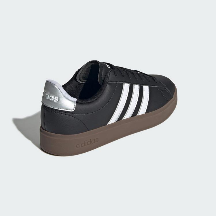 adidas adidas Grand Court 2.0 Schuh Sneaker Damen - Core Black / Cloud White / Silver Metallic - 4 | SportScheck