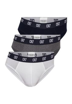 CR7 Cristiano Ronaldo CR7 Basic Brief Organic 3-pak Wäscheset Herren White, Grey, Black