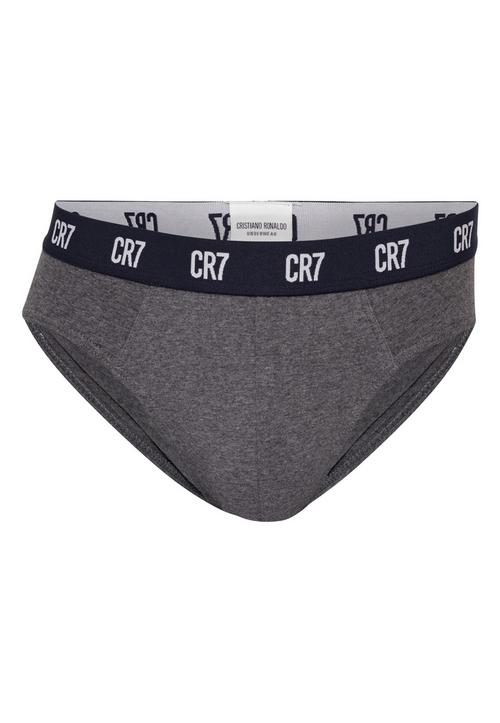 Rückansicht von CR7 Cristiano Ronaldo CR7 Basic Brief Organic 3-pak Wäscheset Herren White, Grey, Black
