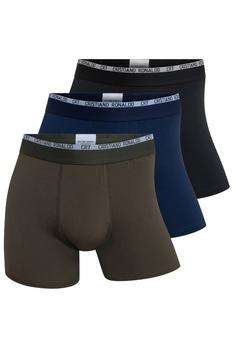 CR7 Cristiano Ronaldo CR7 Trunk, 3-pack Wäscheset Herren Black, Blue, Dark Green