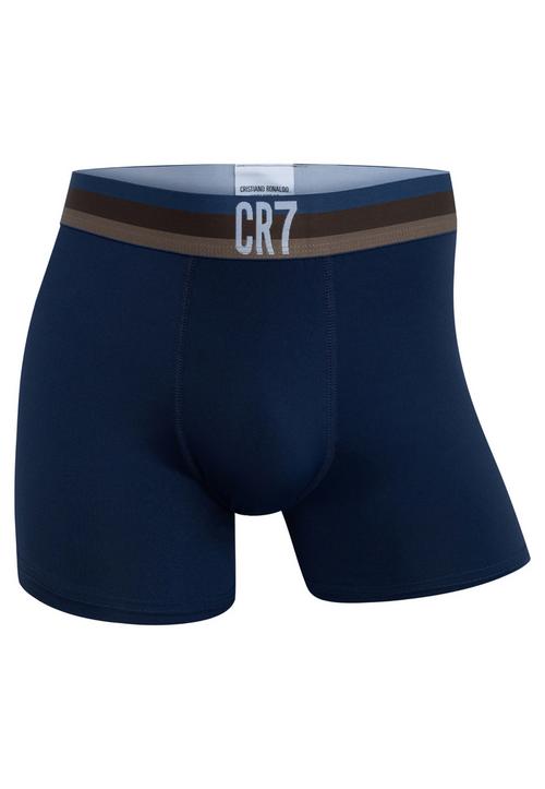 Rückansicht von CR7 Cristiano Ronaldo CR7 Trunk, 3-pack Wäscheset Herren Black, Dark Blue, Grey