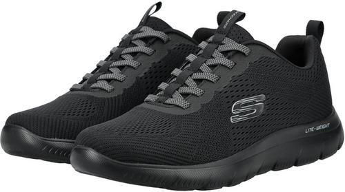 Rückansicht von Skechers Sneaker Sneaker Herren Schwarz