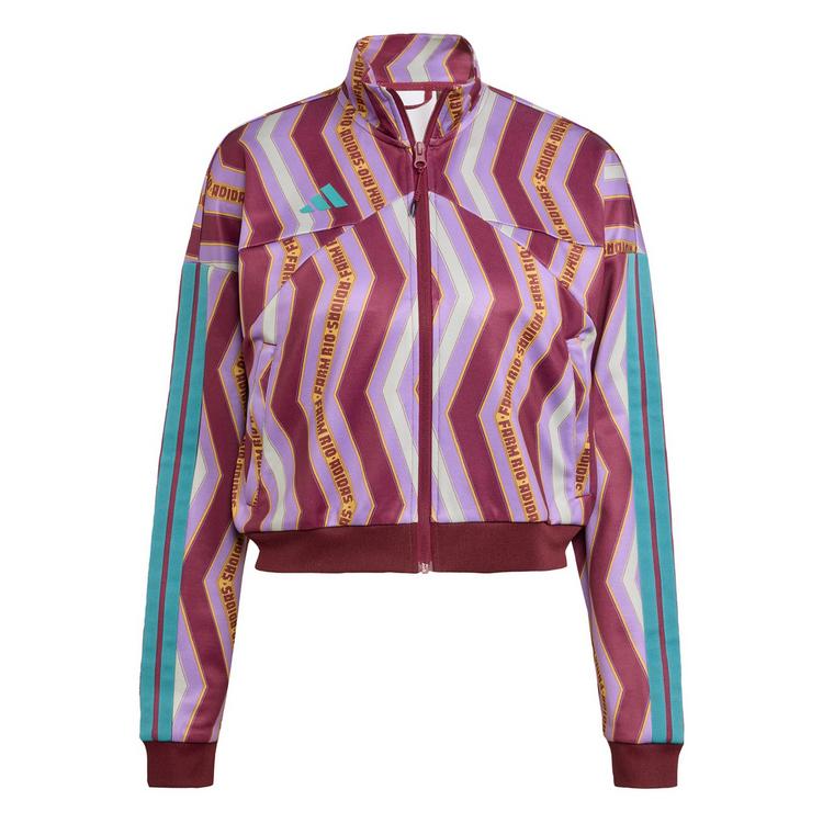 adidas adidas adidas x FARM Tiro Track Top Jacke Damen - Amazon Red / Violet Fusion / Ash Silver - 0 | SportScheck