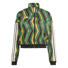 adidas adidas x FARM Tiro Track Top Jacke Damen Black / Amazon Green / Preloved Yellow