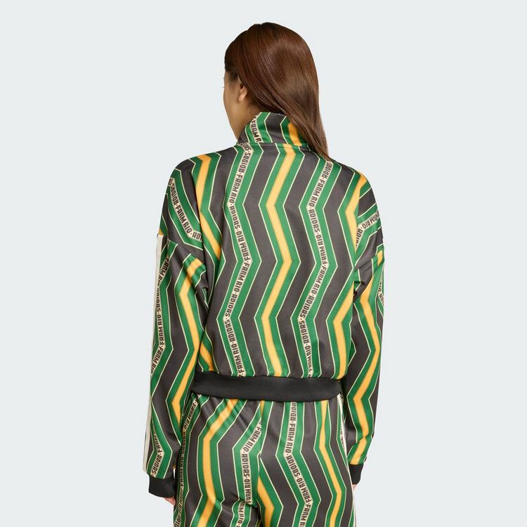 adidas adidas adidas x FARM Tiro Track Top Jacke Damen - Black / Amazon Green / Preloved Yellow - 1 | SportScheck