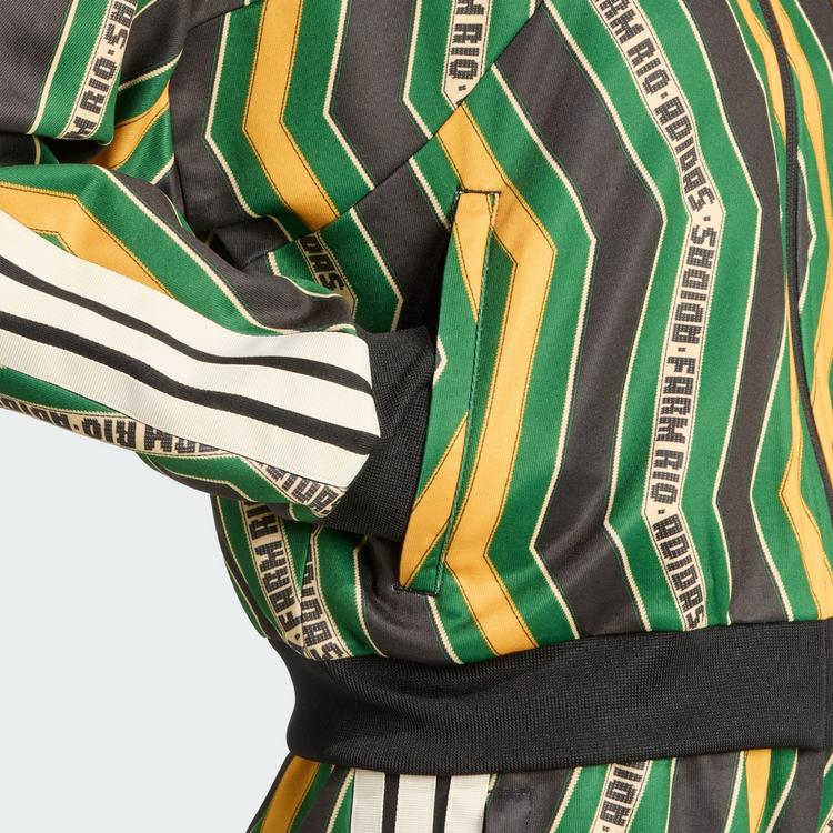 adidas adidas adidas x FARM Tiro Track Top Jacke Damen - Black / Amazon Green / Preloved Yellow - 1 | SportScheck