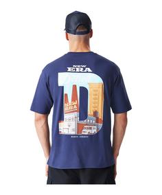 Rückansicht von New Era Location Oversized T-Shirt T-Shirt Herren blau