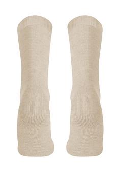 Rückansicht von normani Freizeitsocken Beige