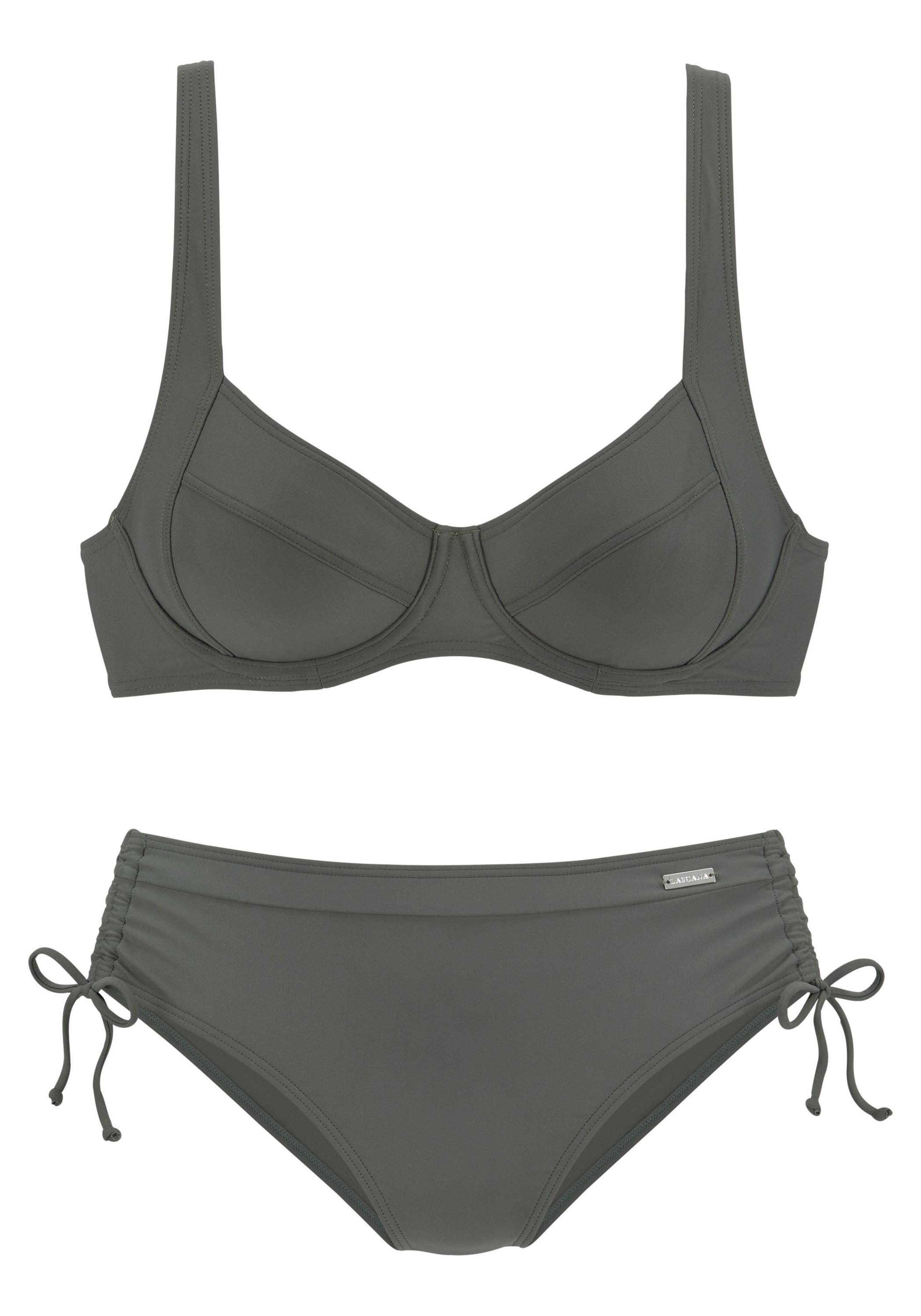 Lascana B&uuml;gel-Bikini Bikini Set Damen - oliv