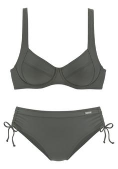 Lascana Bügel-Bikini Bikini Set Damen oliv
