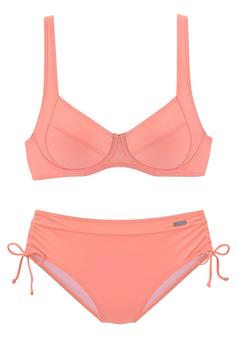 Lascana Bügel-Bikini Bikini Set Damen lachs