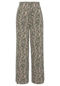 Buffalo Jerseyhose Printhose Damen - khaki-sand bedruckt