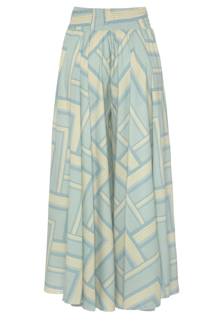 Lascana Lascana Hosenrock Hosenrock Damen - mint-gelb-blau bedruckt - 0 | SportScheck