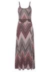 Lascana Midikleid Kleid Damen - sand-bordeaux