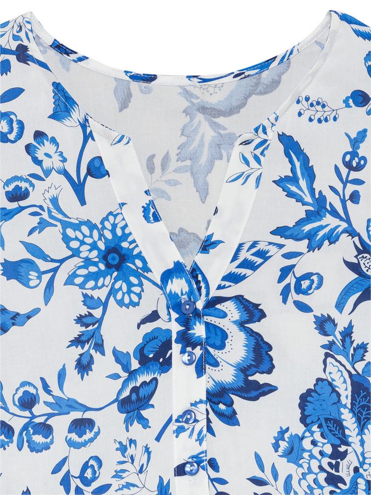 Lascana Lascana Maxikleid Maxikleid Damen - blau - creme - 0 | SportScheck