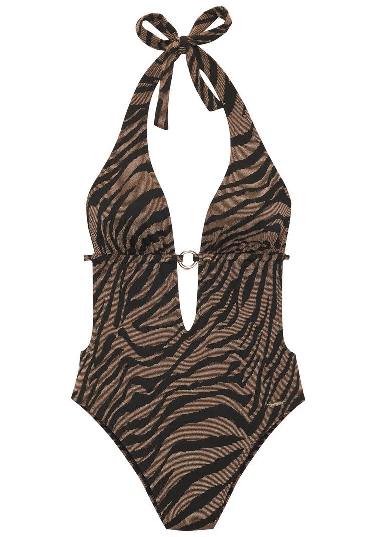 BRUNO BANANI BRUNO BANANI Monokini Badeanzug Damen - schwarz-gold - 0 | SportScheck