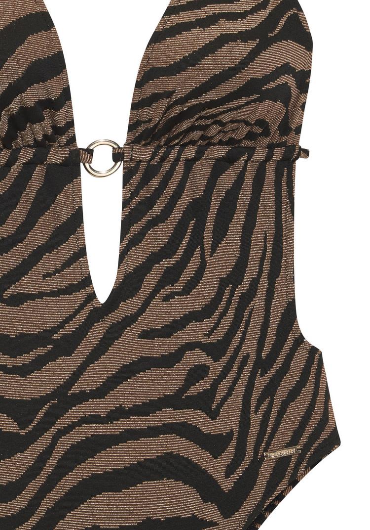 BRUNO BANANI BRUNO BANANI Monokini Badeanzug Damen - schwarz-gold - 0 | SportScheck
