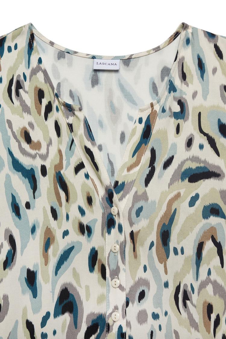 Lascana Lascana Druckkleid Kurzarmkleid Damen - sand bedruckt - 0 | SportScheck