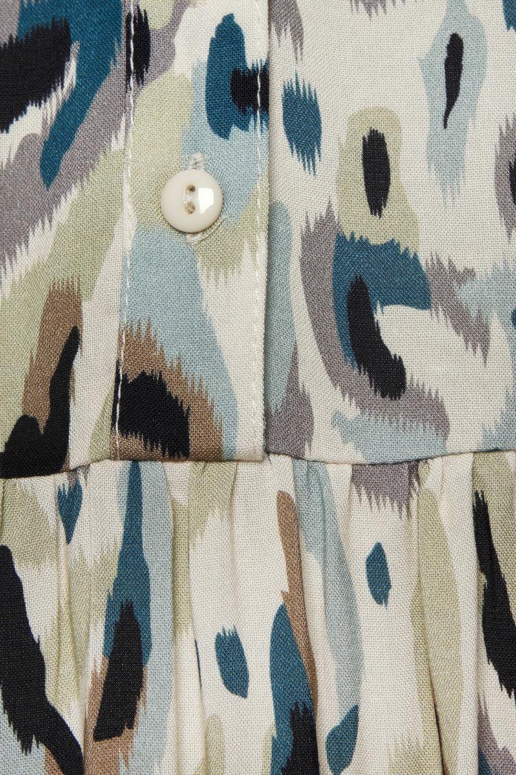 Lascana Lascana Druckkleid Kurzarmkleid Damen - sand bedruckt - 1 | SportScheck