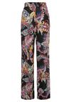 Buffalo Palazzohose Stoffhose Damen - schwarz-bunt bedruckt