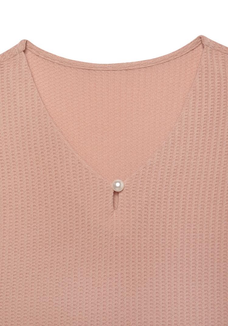 Lascana Lascana Kurzarmshirt T-Shirt Damen - rose - 1 | SportScheck