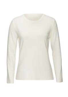 Lascana Langarmshirt Langarmshirt Damen creme
