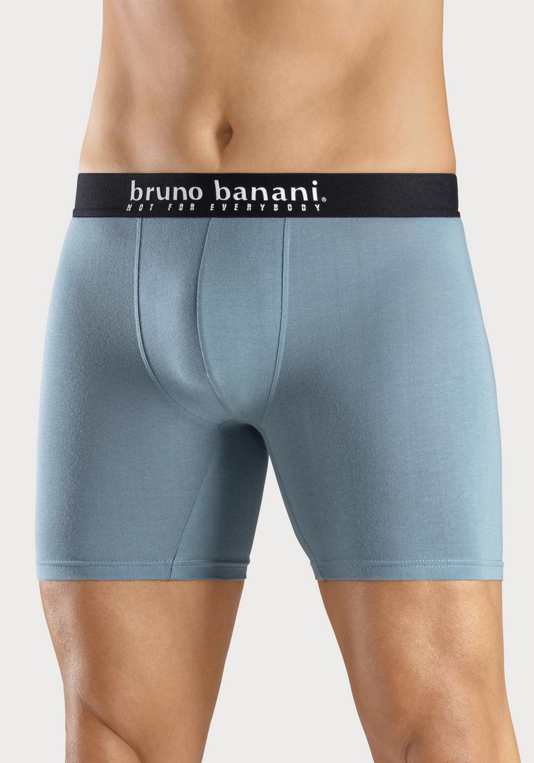 BRUNO BANANI BRUNO BANANI Langer Boxer Unterhose Herren - grau - rot - schwarz - 1 | SportScheck