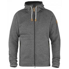 FJ&Auml;LLR&Auml;VEN &Ouml;vik Fleece Hoodie Funktionsjacke Herren Dunkelgrau