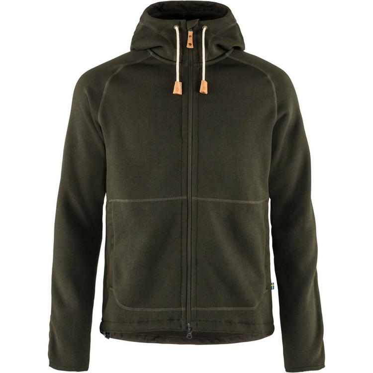 FJ&Auml;LLR&Auml;VEN FJ&Auml;LLR&Auml;VEN &Ouml;vik Fleece Hoodie Funktionsjacke Herren - Moos - 0 | SportScheck