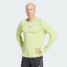 Rückansicht von adidas Ultimate Running Reflective Longsleeve Funktionsshirt Herren Pulse Lime