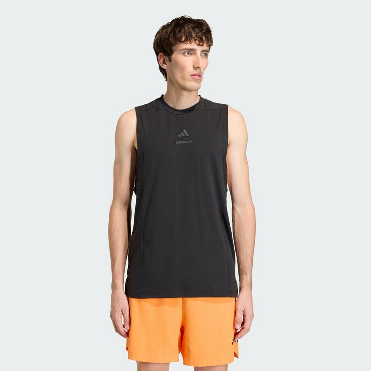 adidas adidas Les Mills Grafik Tanktop T-Shirt Herren - Black / Grey Six - 0 | SportScheck