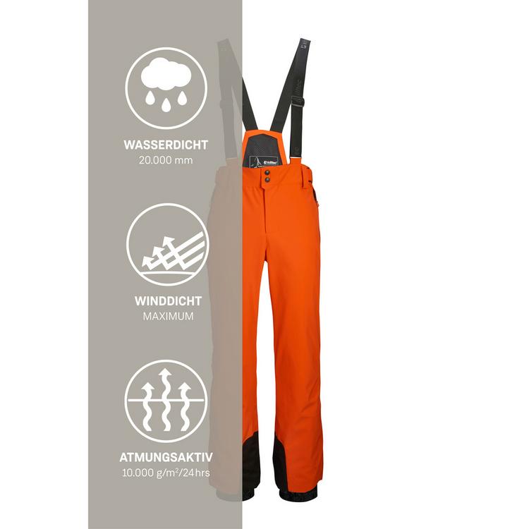 KILLTEC KILLTEC KSW 82 MN SKI PNTS Skihose Herren - Dunkelorange - 4 | SportScheck