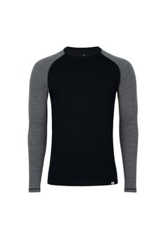 DANISH ENDURANCE Merino Funktionsshirt Herren black/dark grey
