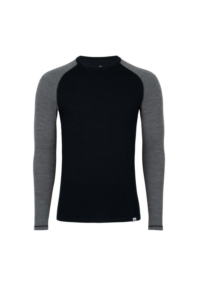 DANISH ENDURANCE DANISH ENDURANCE Merino Funktionsshirt Herren - black/dark grey - 0 | SportScheck