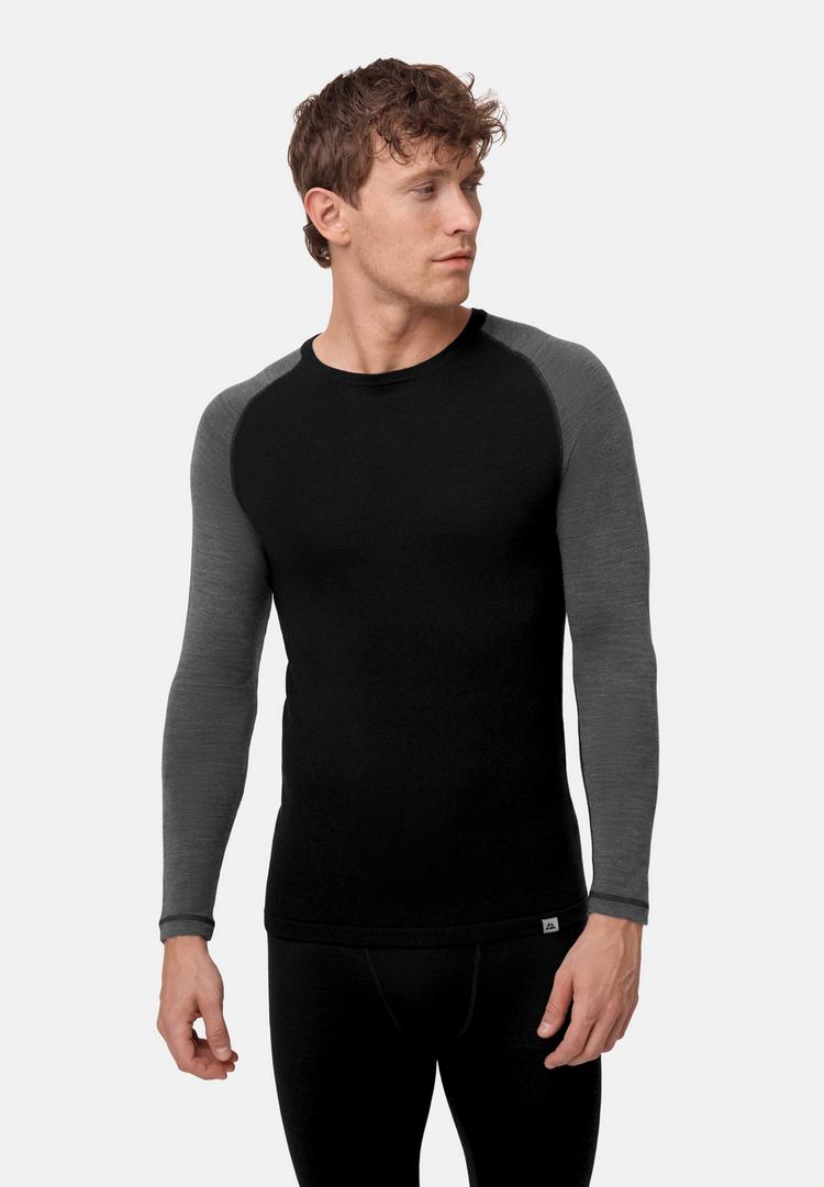 DANISH ENDURANCE DANISH ENDURANCE Merino Funktionsshirt Herren - black/dark grey - 0 | SportScheck
