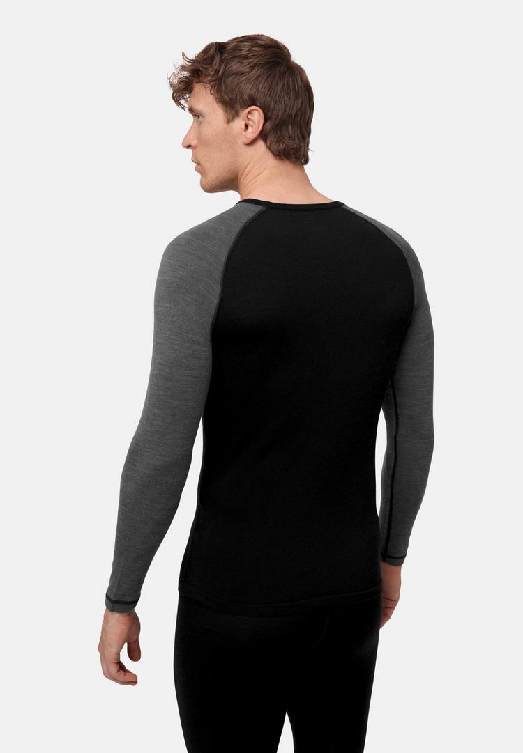 DANISH ENDURANCE DANISH ENDURANCE Merino Funktionsshirt Herren - black/dark grey - 2 | SportScheck
