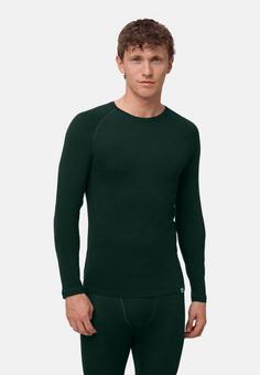 Rückansicht von DANISH ENDURANCE Merino Funktionsshirt Herren dark green