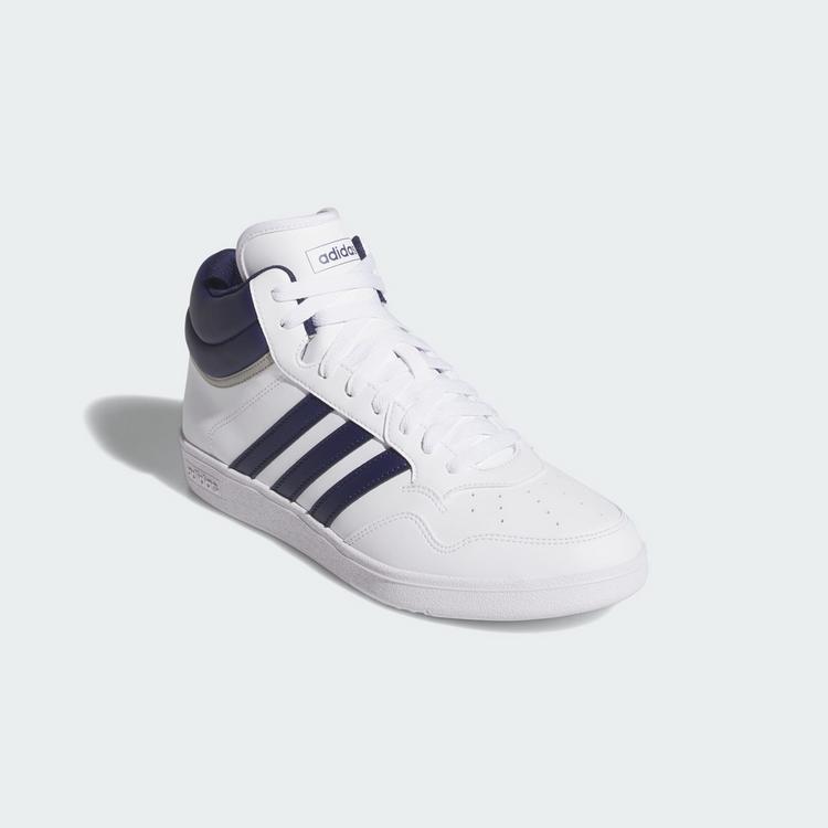 adidas adidas Hoops 4.0 Mid Schuh Sneaker - Cloud White / Dark Blue / Grey Two - 3 | SportScheck